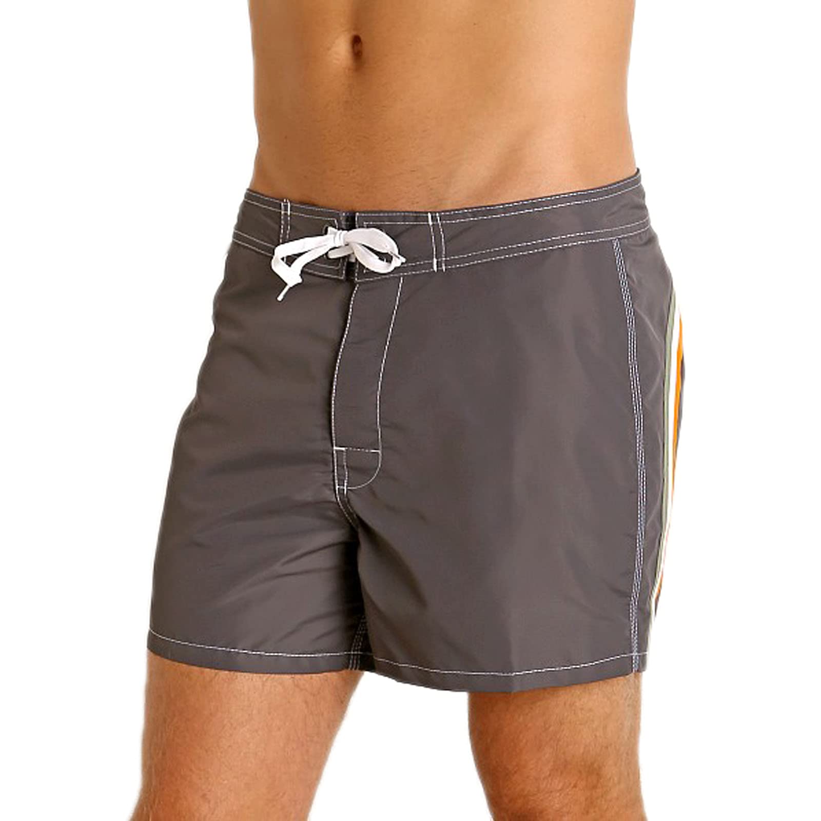 Sundek Men's Blue Iconic Taffeta Fixed Waist Short Swimshorts 32