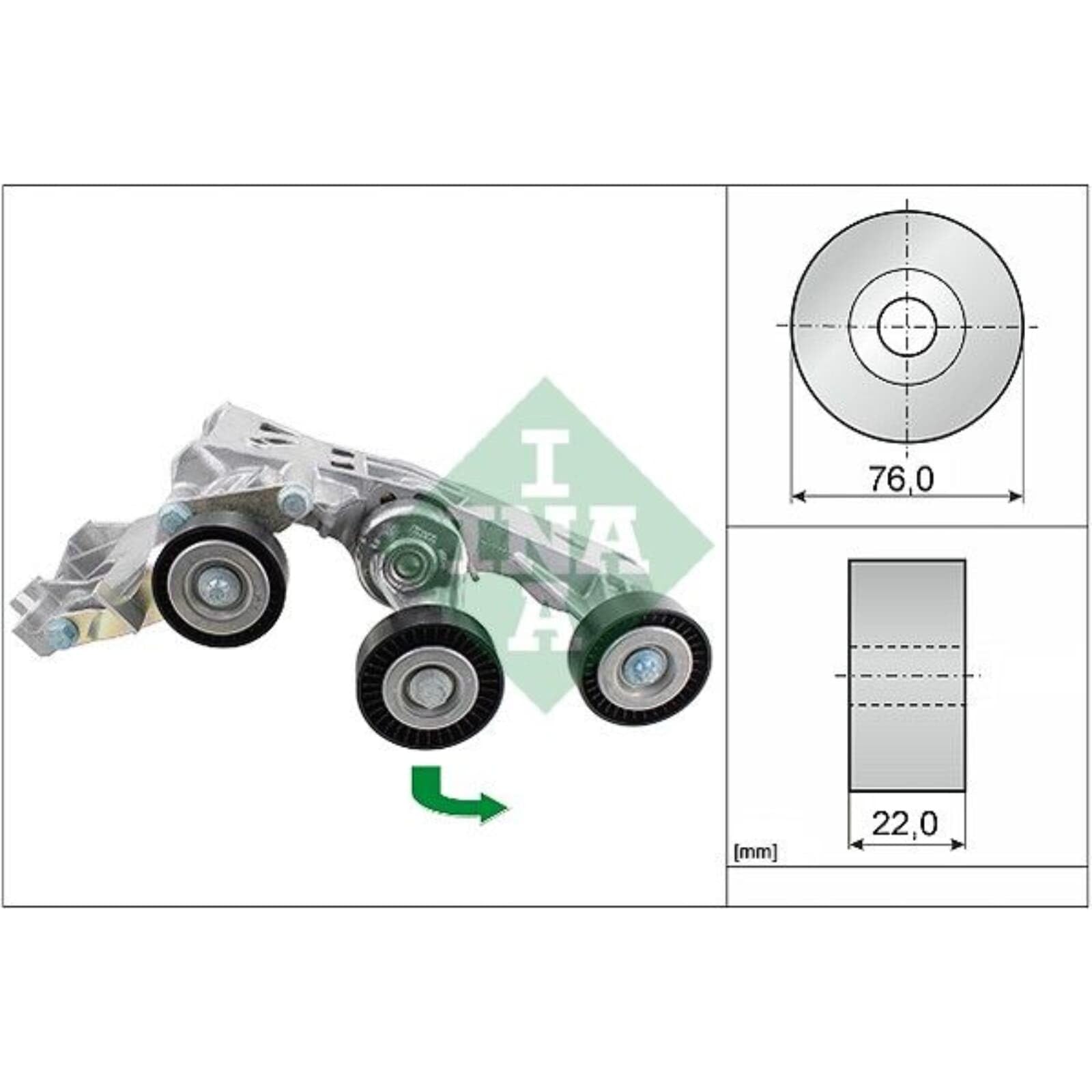 INA 529 0148 30 Pompa acqua + Kit cinghia Poly V con guarnizione Controllare corsa libera generatore ed ev. sostituire | Compatibile con: MERCEDES-BENZ A-CLASS, B-CLASS Sports Tourer