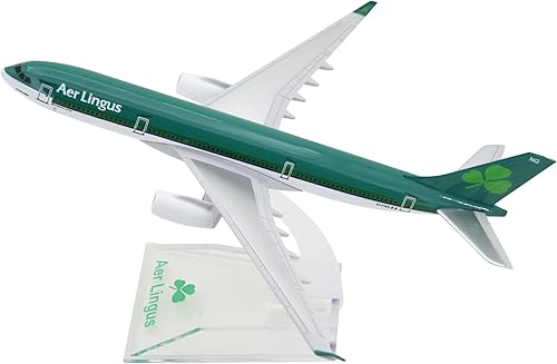 Miniatura 5 de TANG DYNASTY 1400 Air Bus A330-300 Irlanda AER Lingus Metal Avión Modelo Avión Modelo Avión de Juguete (Verde)