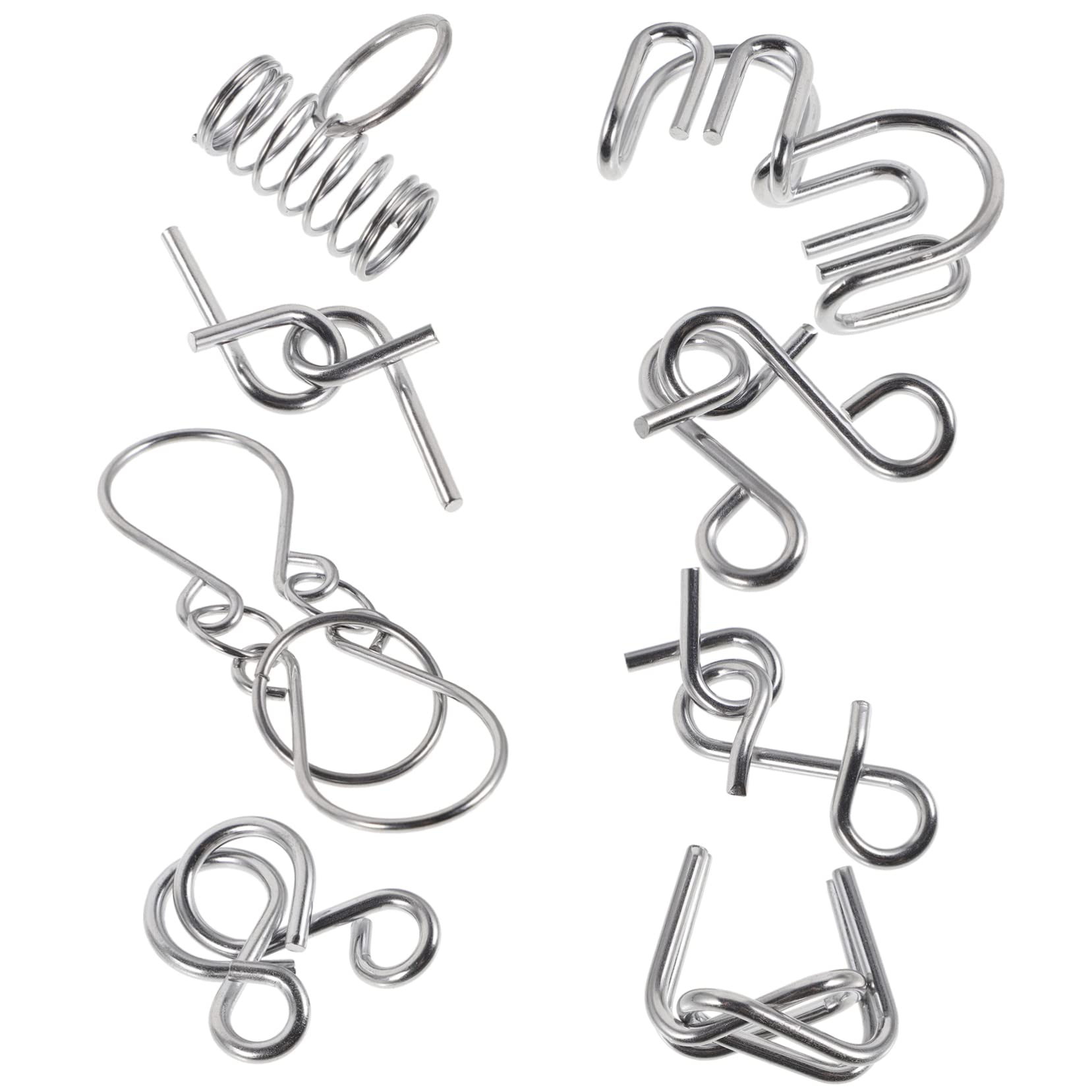 GLEAVIMen Mens 8pcs Lock Lock - Men Metal Puzzles Activities for Patients Gadgets Elderly Products Metal Aldult Elderly Toys Kid Toys