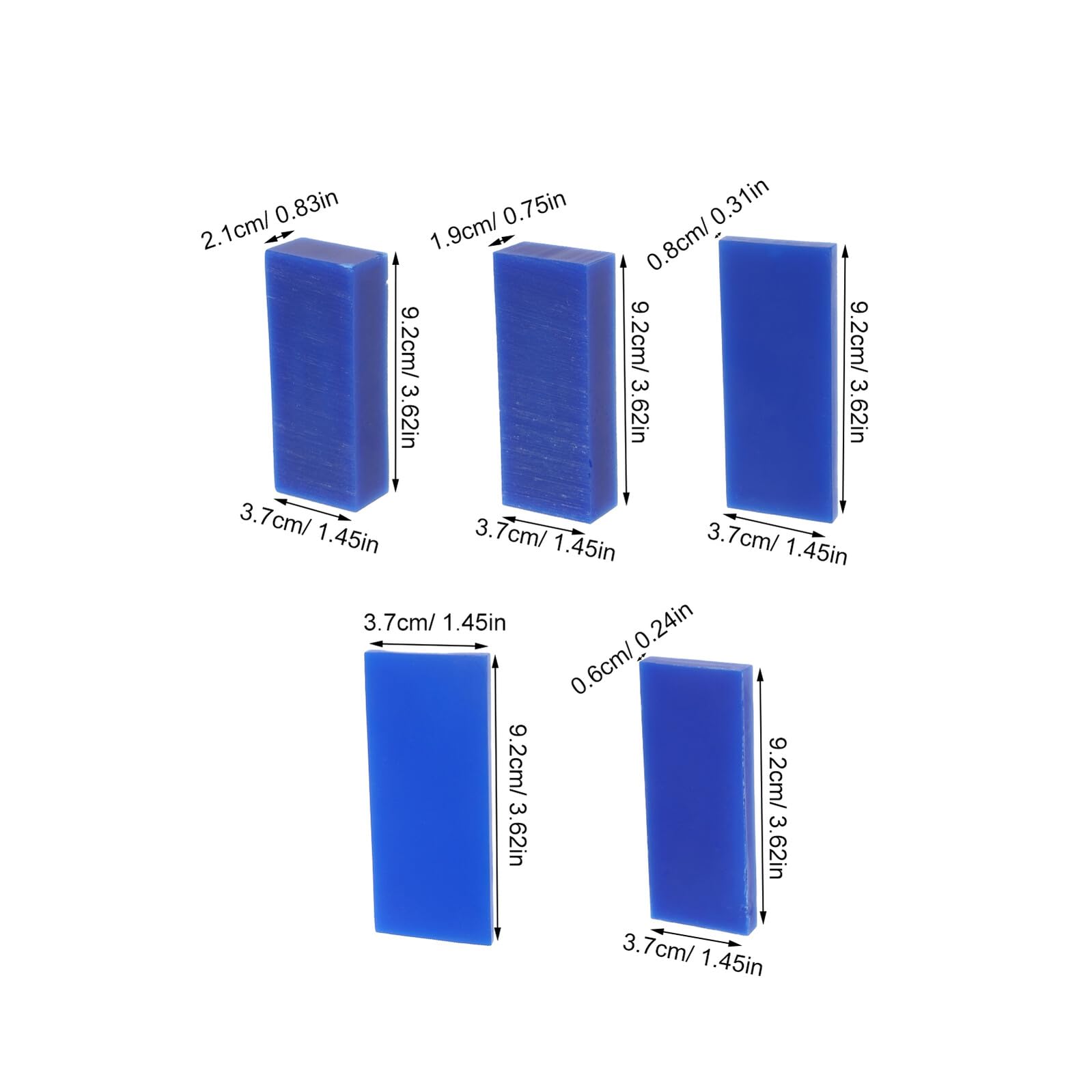 15 Fogli di Cera per Intaglio Gioielli, Accessori per Creazione di Gioielli, Fogli Modellatura Cera Blu per Stampaggio e Incisione, Strumenti per Artigianato Fai da Te