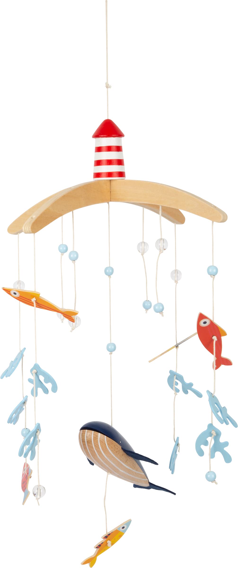 Small Foot Móvil Gran Océano, de Madera, móvil 3D de Aspecto marítimo, Ideal para niños pequeños y bebés, 12290