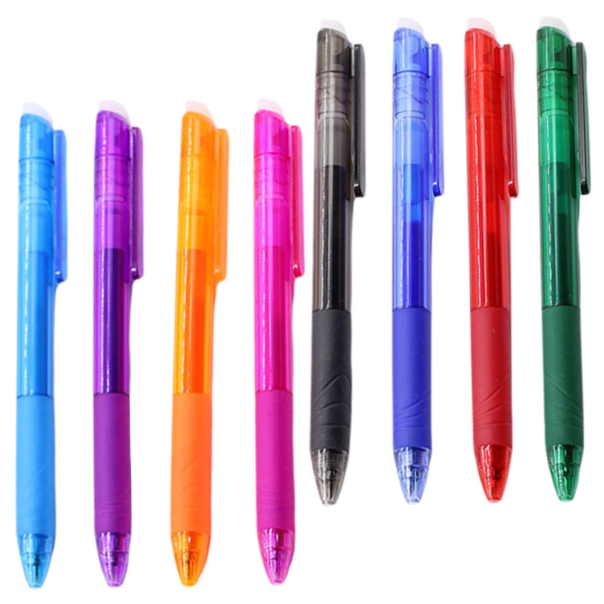 32 Pièces Stylos à Encre Gel Effaçables Lot de pour Étudiants Pointe Fine pour École et Bureau Stylo Bille Réécrivable sans Trace