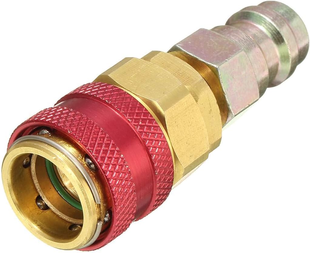 Carvicto - High Side Extension Adaptor for Ford/BMW/Audi High And Low R134A Quick Coupler Adapters Car Air-conditioning Quick Fitting