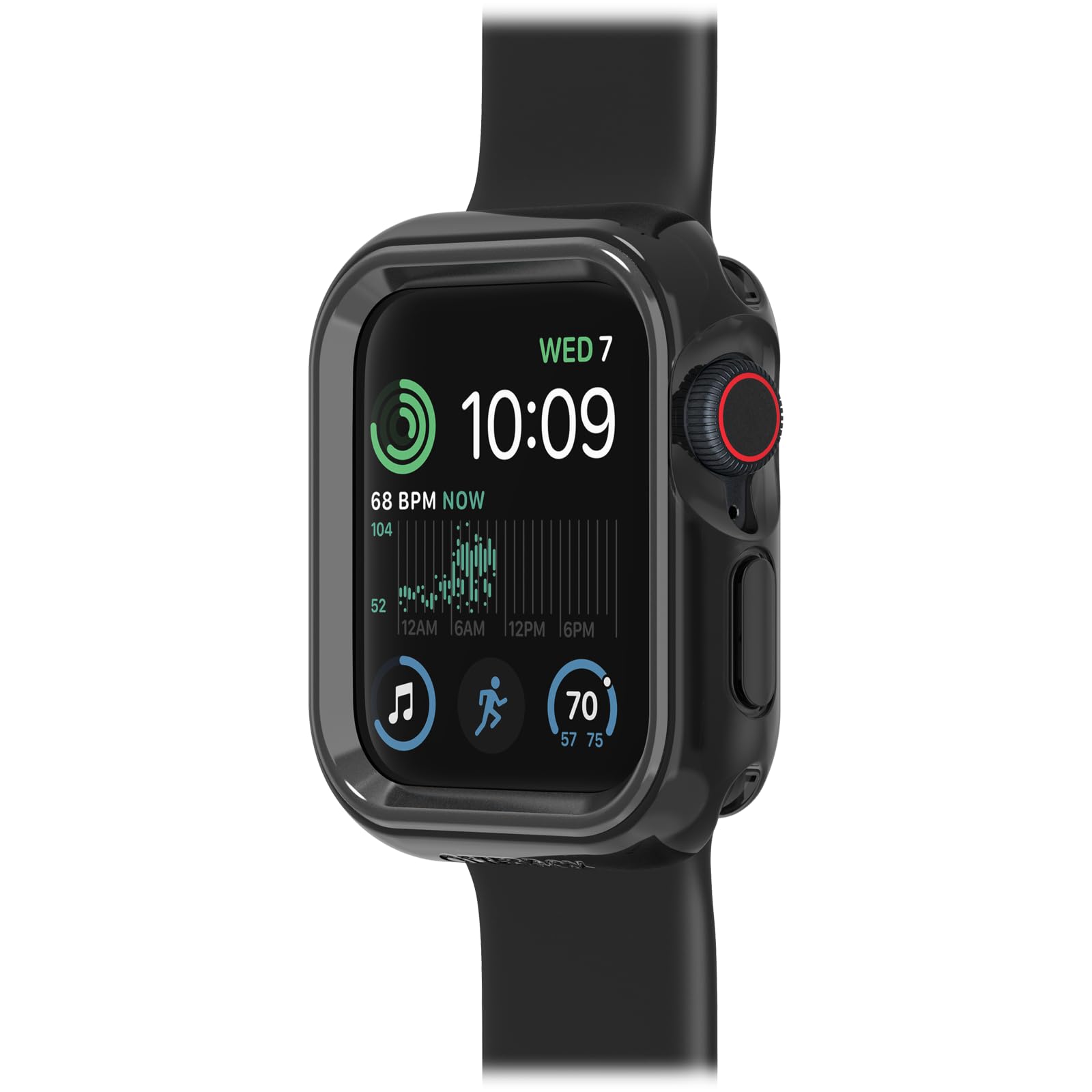 Watch Bumper OtterBox do Apple Watch Series SE (2nd/1st gen)/6/5/4-40mm, odporne na wstrząsy, odporne na upadki, smukłe etui ochronne na zegarek Apple Watch, chroni wyświetlacz i krawędzie, Czarne