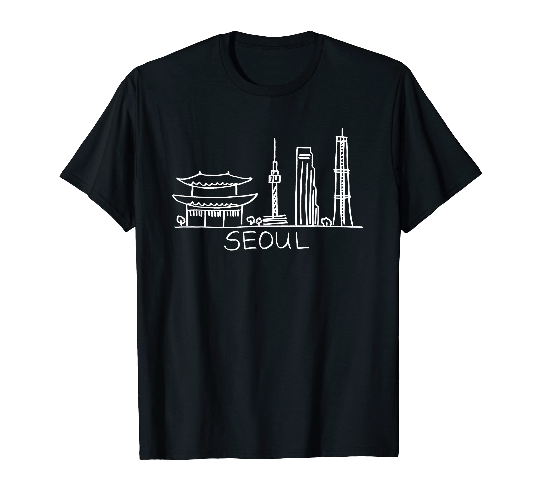 Seoul Gifts - click to show more designs!Seoul Tower White T-Shirt