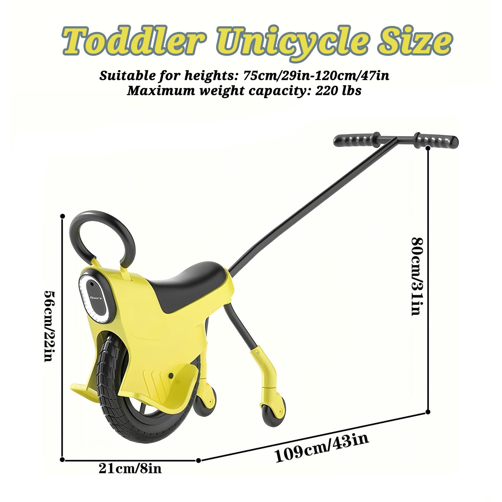 Monocycle à Pousser pour Enfants, Tricycle 2 en 1 pour Tout-Petits, Voiture D'éQuilibre à Pousser pour Parents Et Enfants, pour L'IntéRieur Et L'ExtéRieur