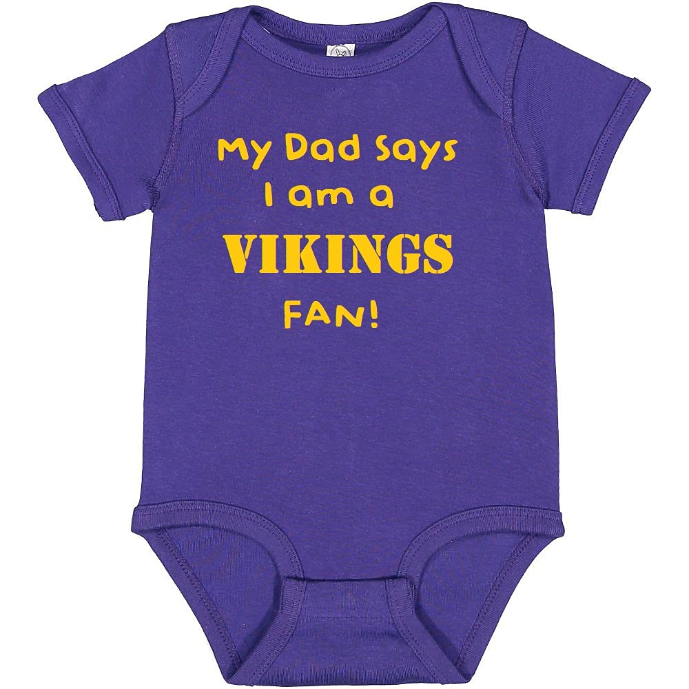 My Dad Says I am a Vikings Fan Baby Bodysuit
