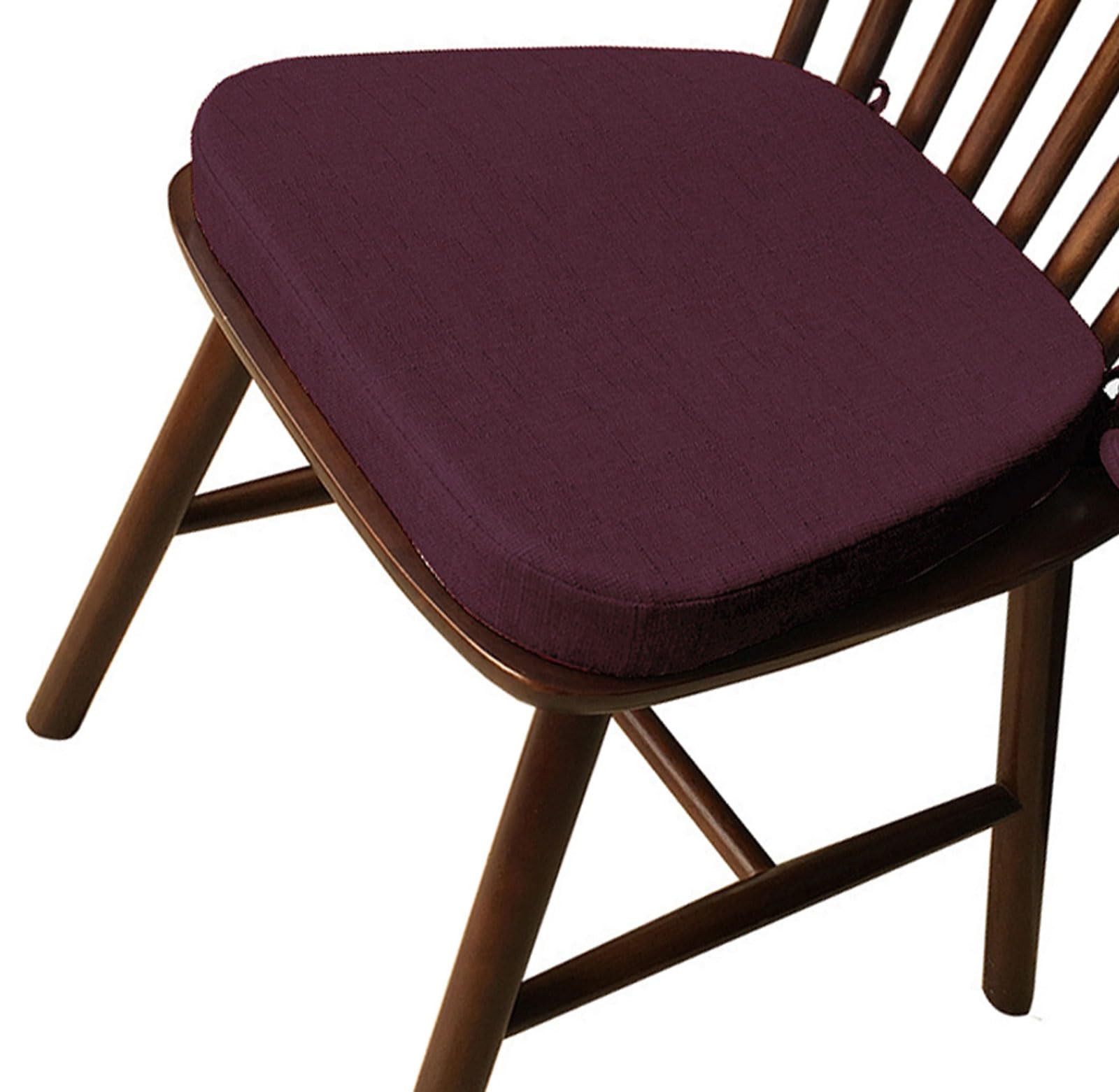 VEAI Chair Cushion with Ties for Dining Chairs [40x38x3/5cm] Non Slip Kitchen Dining Chair Pad and Seat Cushion with Machine Washable(Color:C23,Size:40x38x33x5cm)