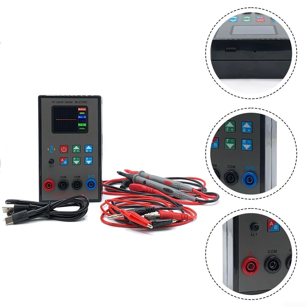 VI Curve Tester, Dual-Channel Schermo Colore Analizzatore Caratteristica Analyser, Tester di guasto per il rilevamento di circuiti elettronici