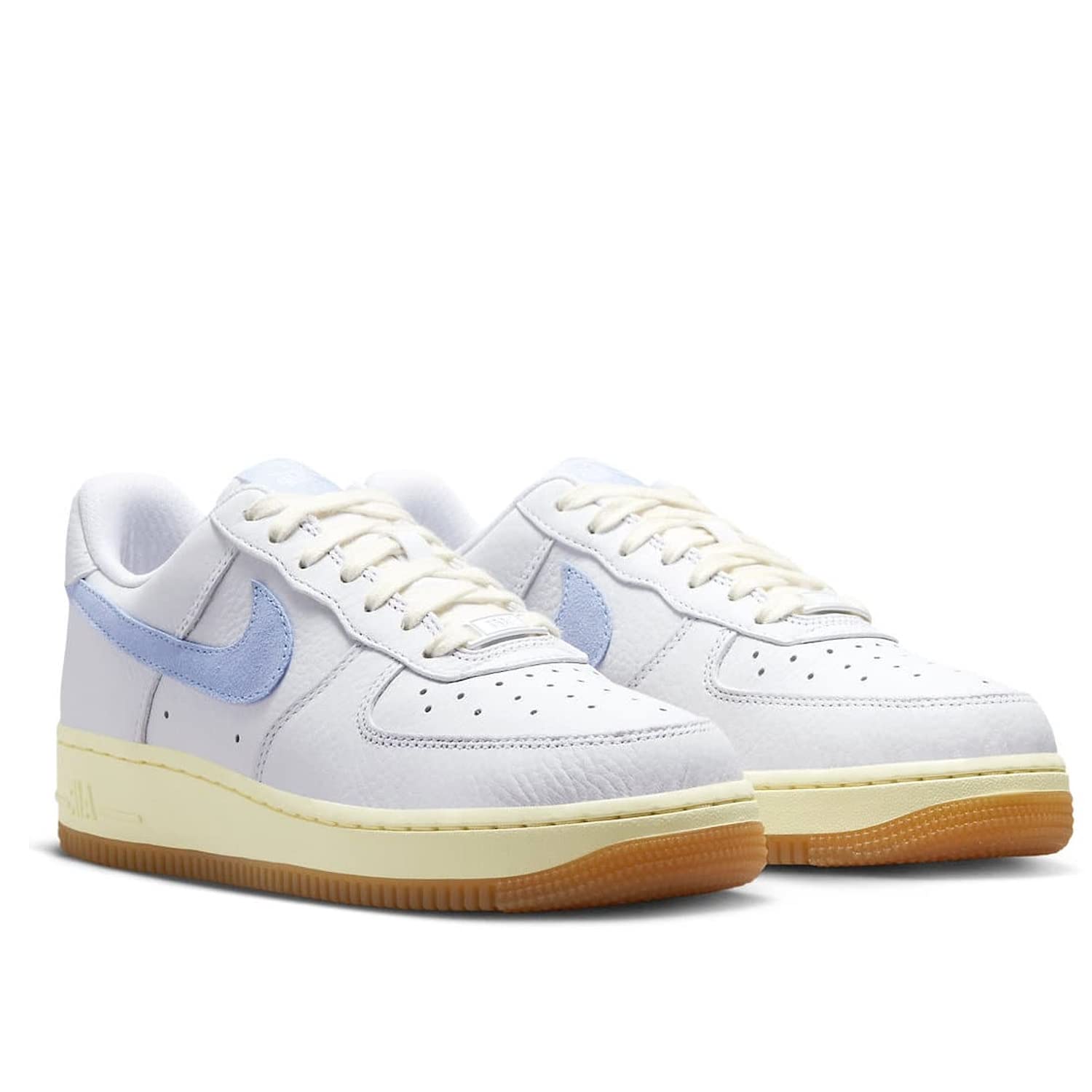 Nike Air Force 1 07 Womens Trainers FD9867 Sneakers Shoes (UK 7 US 9.5 EU 41, White Cobalt Bliss Alabaster 100)