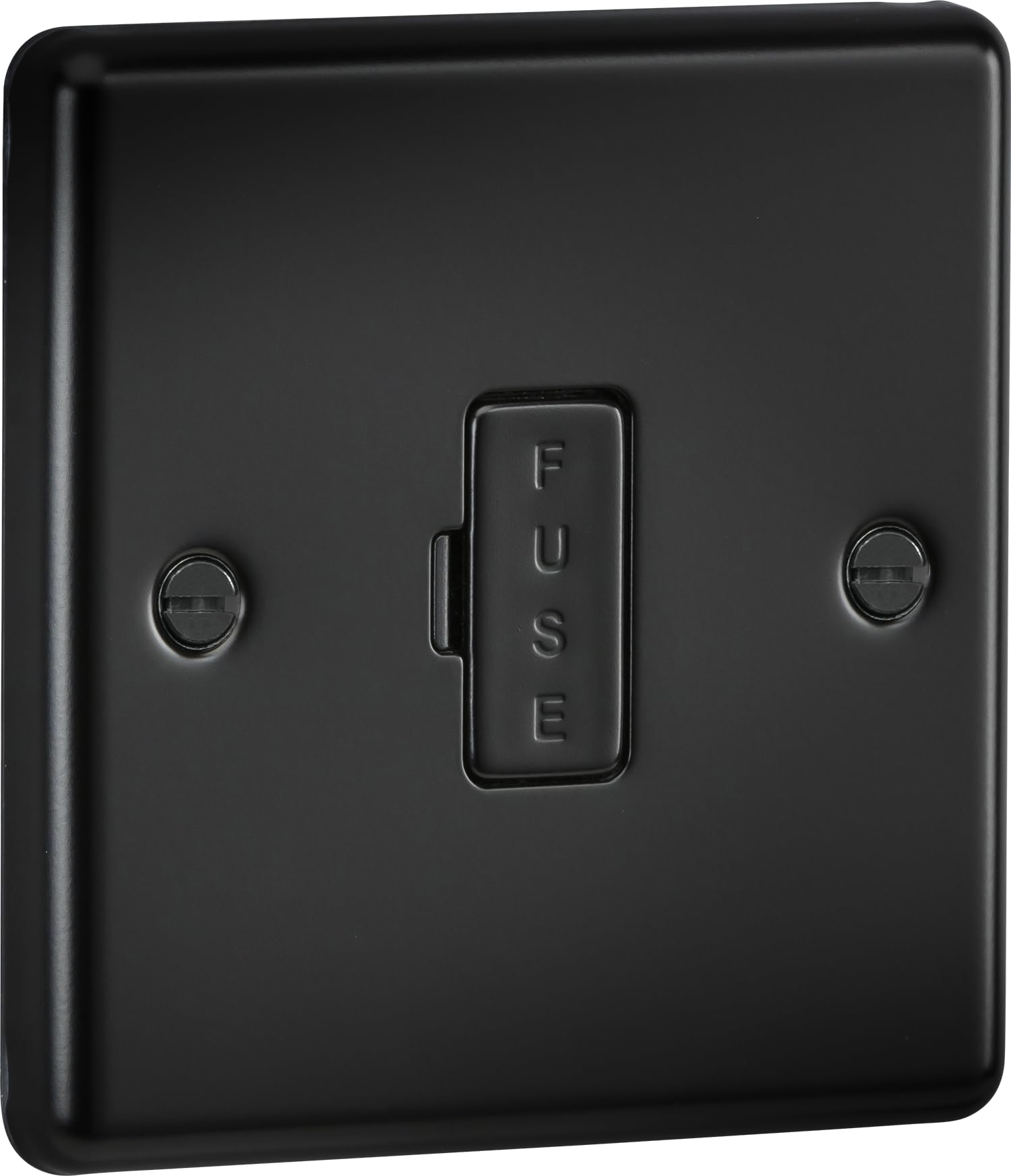 Knightsbridge Matt Black 13A Fused Spur Unit