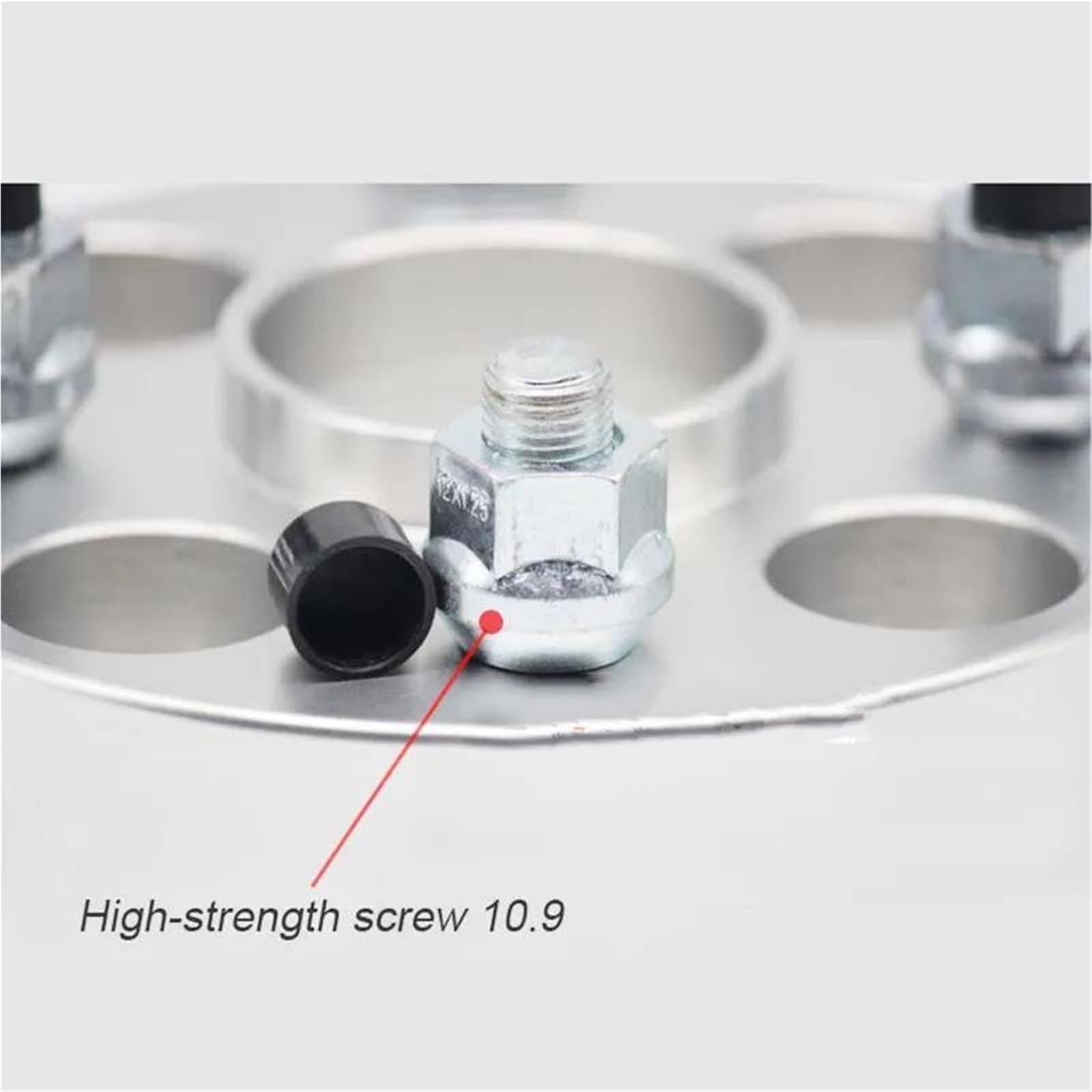 2 entretoises forgées en Aluminium pour élargissement de Jantes de Voiture PCD 4 x 100 CB 54,1 mm compatibles Kia K2 Picanto et Ruiou 15 mm Argent.