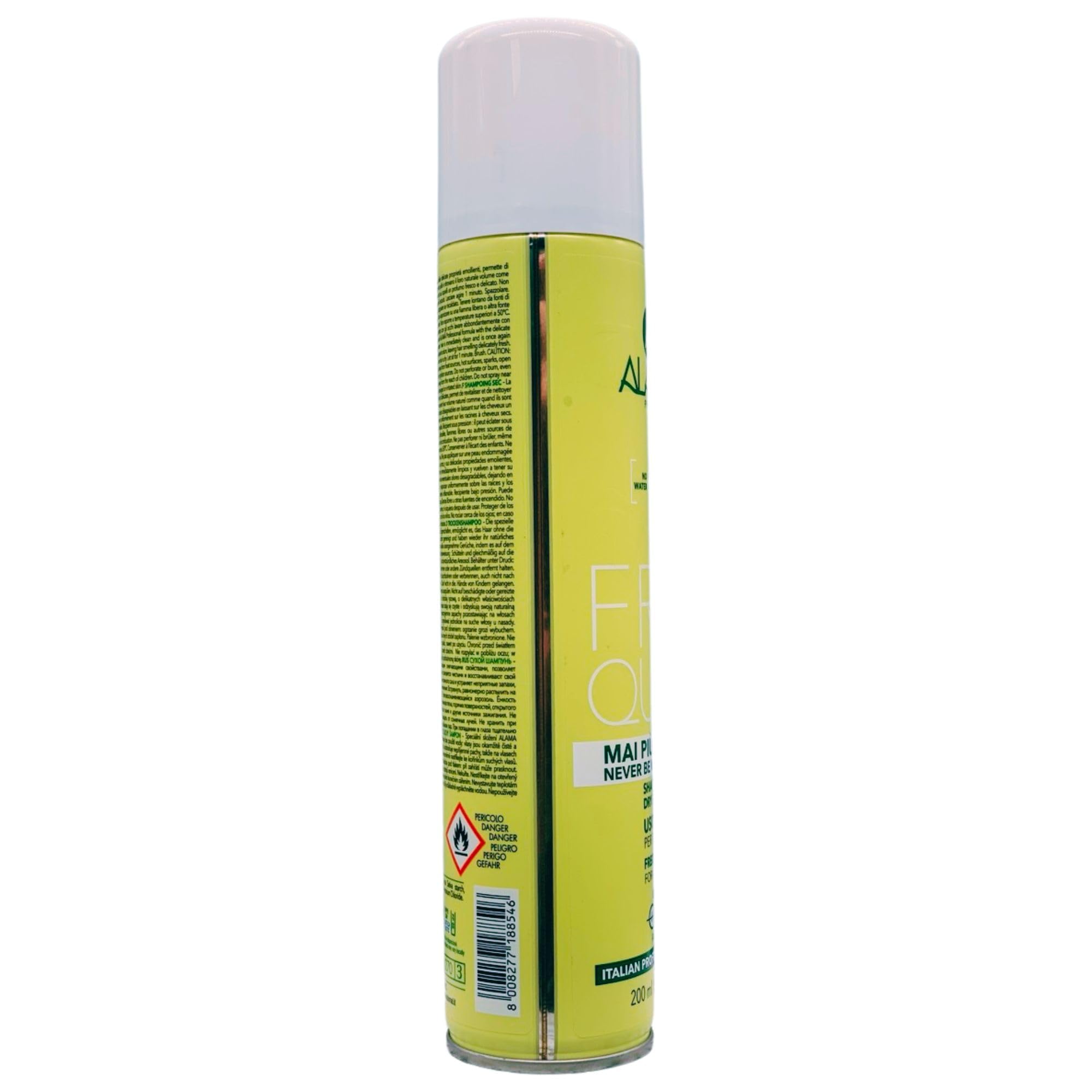 3x Shampoo Secco FREQUENT, Uso Frequente, Per Tutti i Tipi Di Capelli. Permette Di Ravvivare e Detergere La Chioma Senza L'Utilizzo Dell'Acqua 200ml