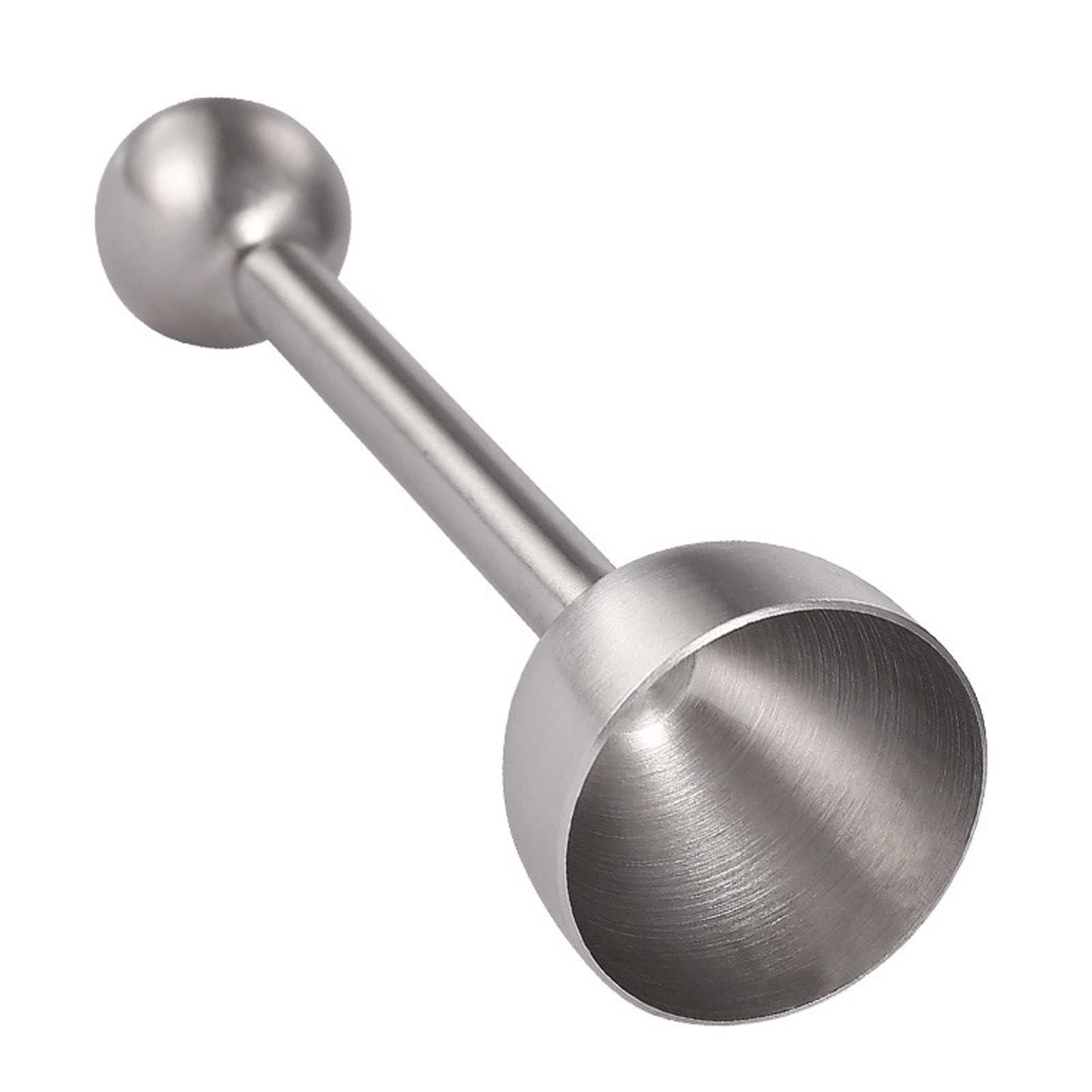 Formina per uova, efficace in acciaio inox, perfetto per la rimozione delle uova e per la rimozione di cracker, strumento di rimozione della cucina, per uova sode dure e dure (grande