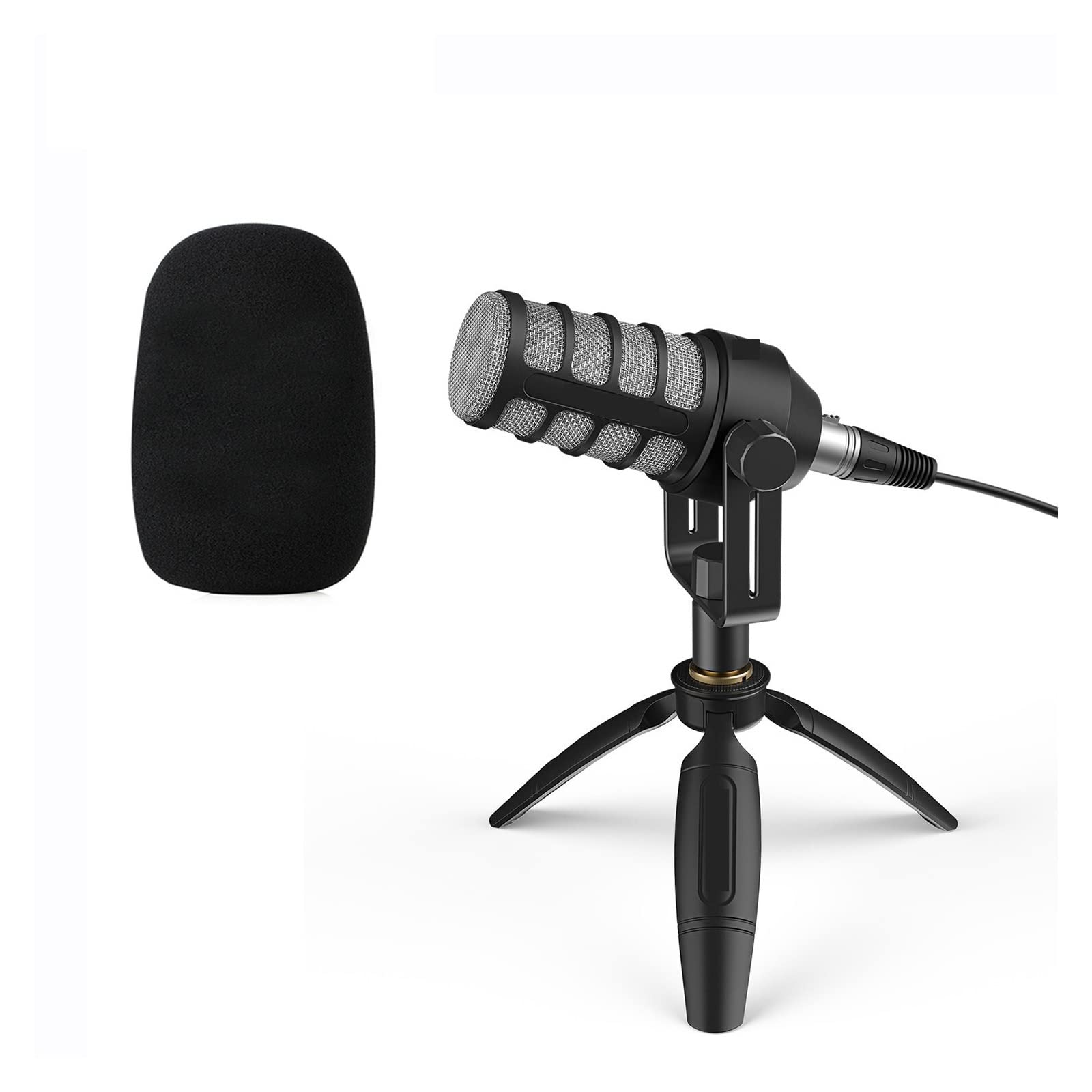 Microphone dynamique de studio USB XLR pour podcast et enregistrement vocal