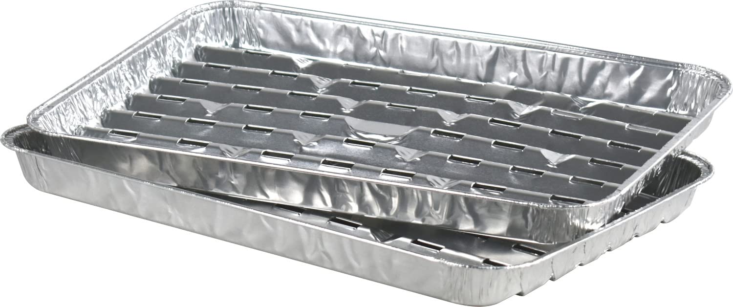 Catergold Foil Serveware and Bakeware Trays (BBQ Grill 34x22cm 2pk)