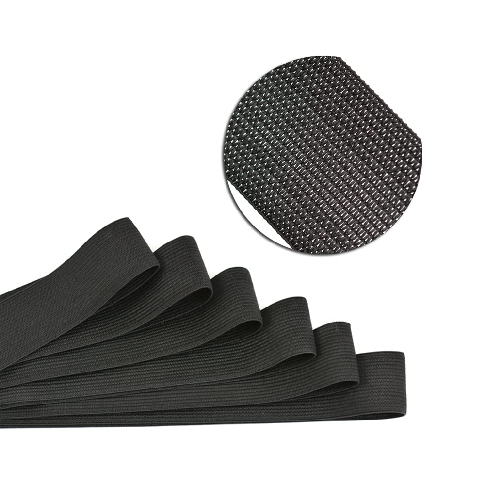 6pcs Black Wig Elastic Band Wig Melting Band Accessories for Wigs Making (3cm) - Image 3