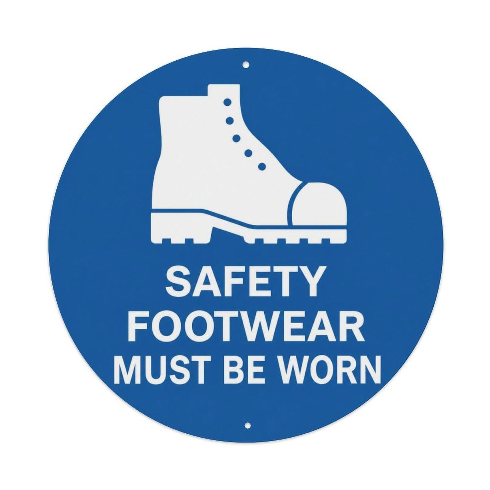 Olyhtr 8X8inch Classic Style Footwear Must Worn British Screenprint Icon Facility Metal Tin Sign