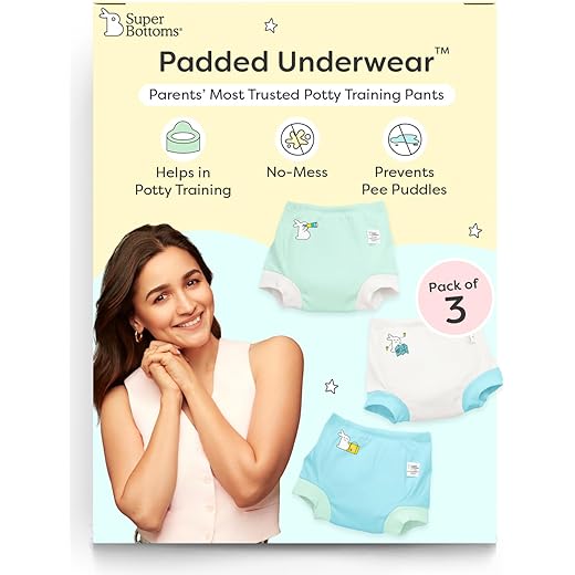 superbottoms Padded Underwear Pack of 3