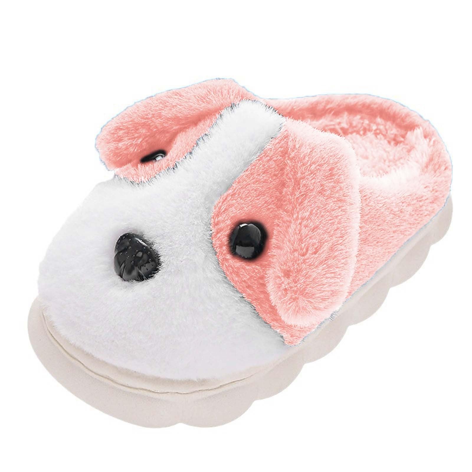 Girls Foam Soft Sole House Slippers Kids Plush House Shoes Boys Warm 𝗖artoon Slippers Cute Animal Winter Indoor Slipper