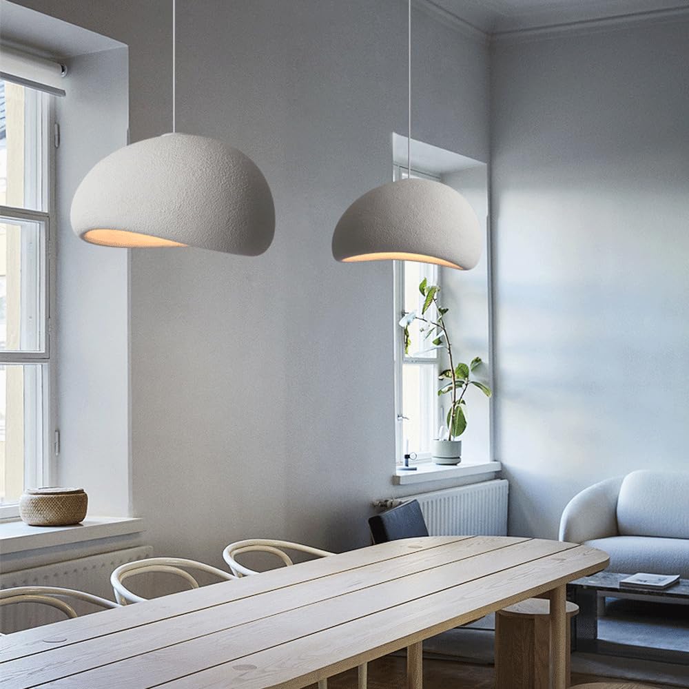Lampy sufitowe z gniazdem E27, Japoński minimalistyczny żyrandol, kreatywna lampa wisząca ze styropianu o wysokiej gęstości, lampa wisząca do restauracji, kawiarni i ho