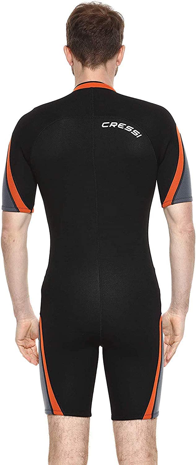 Cressi Playa Man Shorty Wetsuit 2.5 mm-Traje Monoshort sin Capucha en Neopreno 2.5mm Biforrado para Hombre