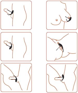 Anillo vibrador para el pene para hombres, punto G para el ...