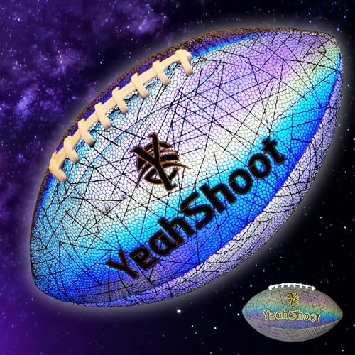 Ballon de football américain phosphorescent avec superbe grip durable