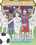 uniformes de futbol femenino 2018  Messi, Neymar, Suarez and F.C. Barcelona: Soccer (Futbol) Coloring Book for Adults and Kids