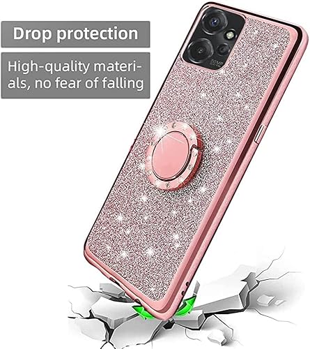 Miniatura 6 de B-wishy Funda para Moto G Power 2023 para mujer, con purpurina, cristal, mariposa, corazón, floral, delgada, TPU de lujo, linda funda protectora con