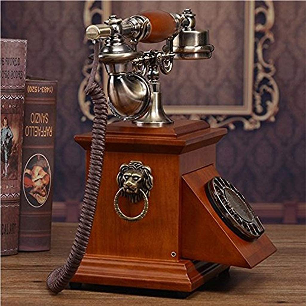 Telefon retro - stacjonarny cyfrowy telefon vintage Klasyczny europejski telefon stacjonarny retro z kablem do domu, hotelu, biura, wystroju