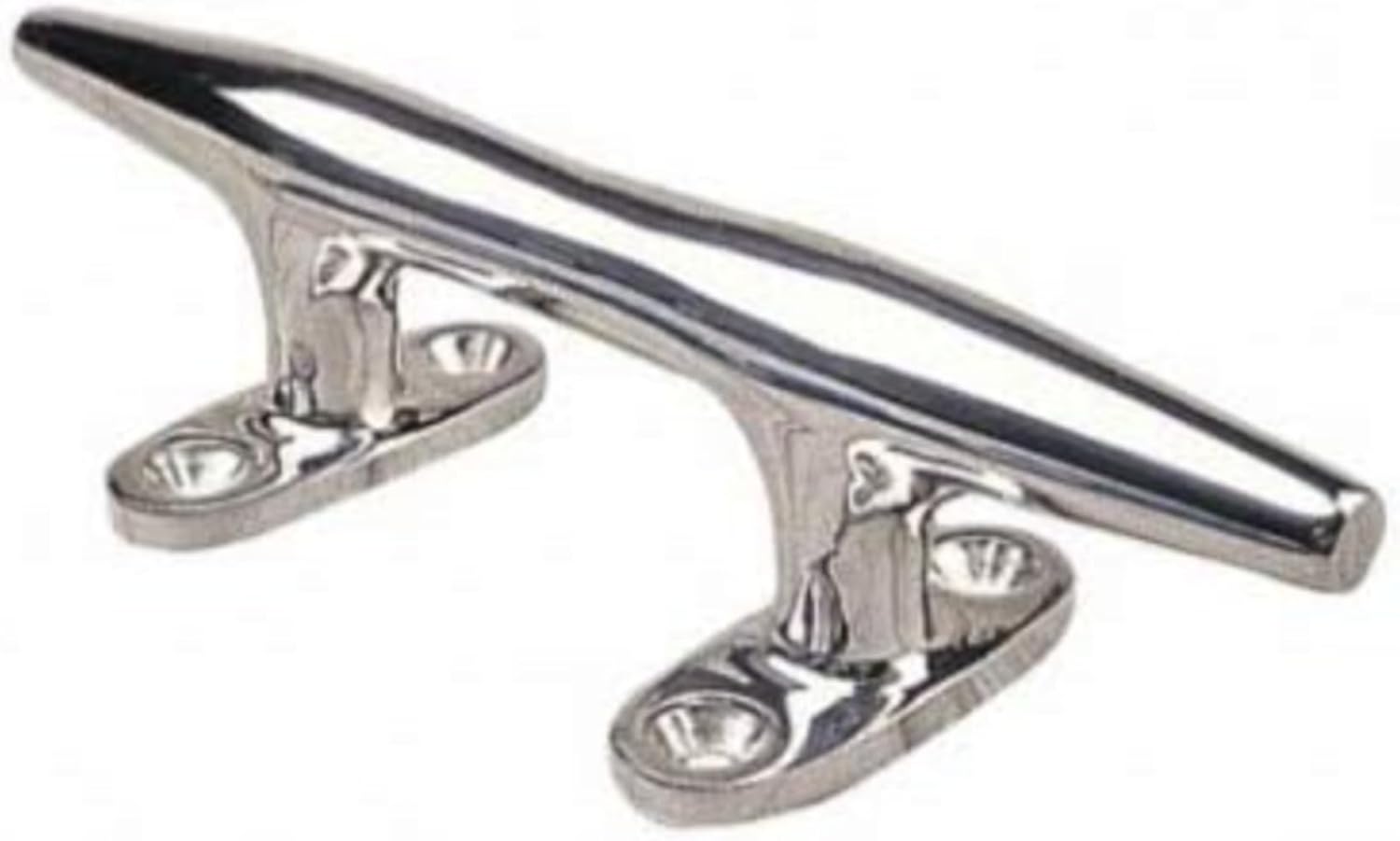 MarineNow Heavy Duty Hollow Base Boat Cleat – 316 Stainless Steel Herrishoff Style Dock Cleat – Sizes 4", 5", 6", 8", 10", 12" – Marine-Grade for Sailboat, Powerboat, Dock & Pier Mooring