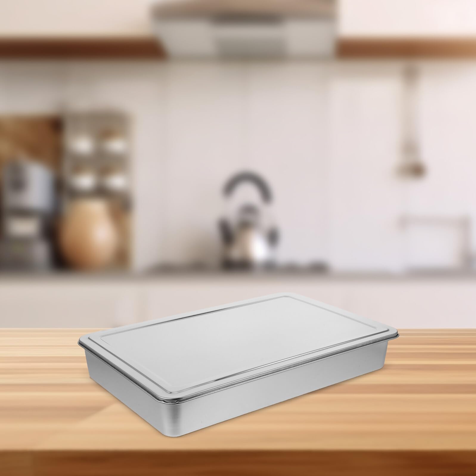 Backform Mit Deckel Kuchenformen Rechteckige Backform Edelstahl Kuchenformen Silberfarben
