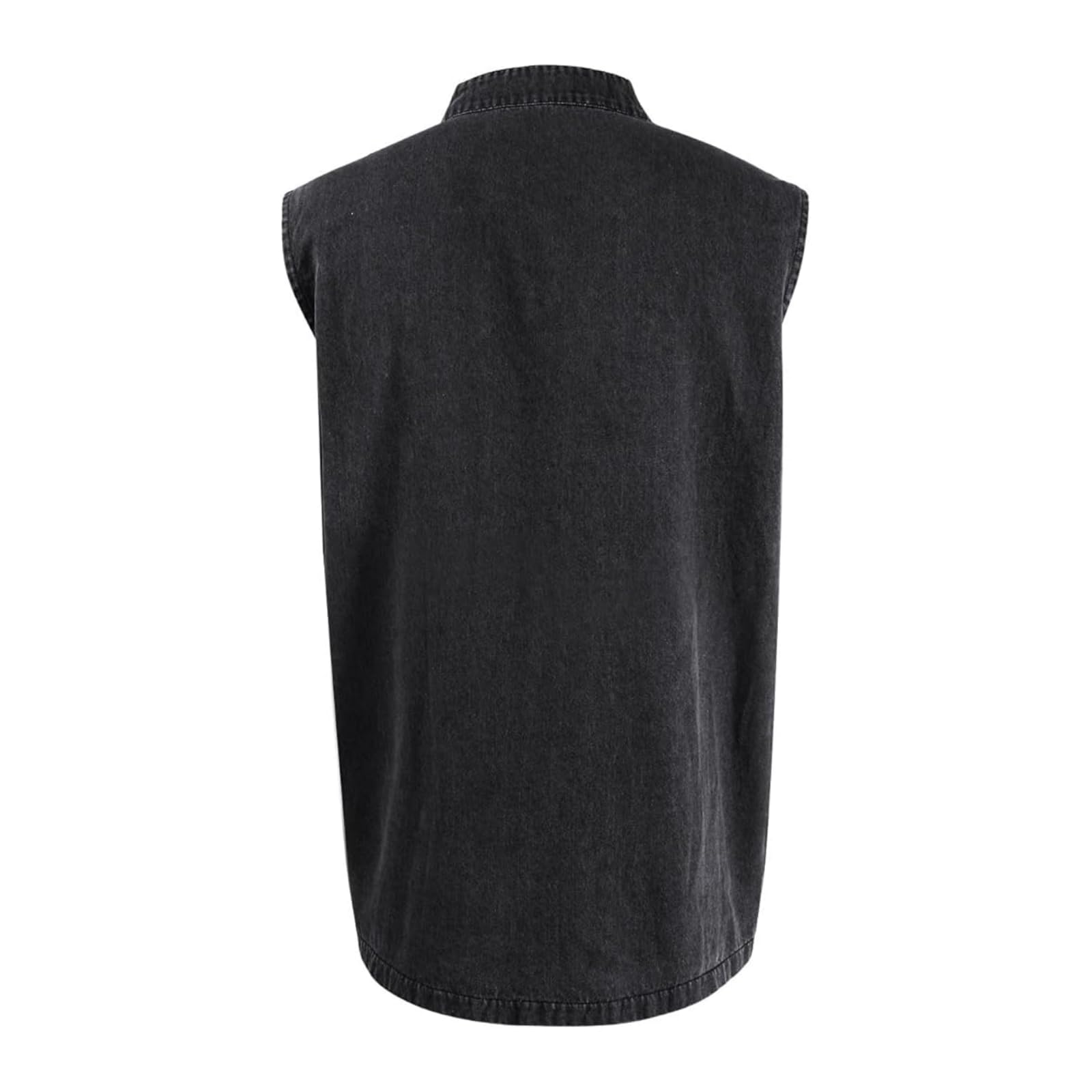 Camiseta sin Mangas para Hombre con Cuello Henley y Corte cómodo, Ideal para Entrenamientos y sesiones Deportivas, con Bolsillos.