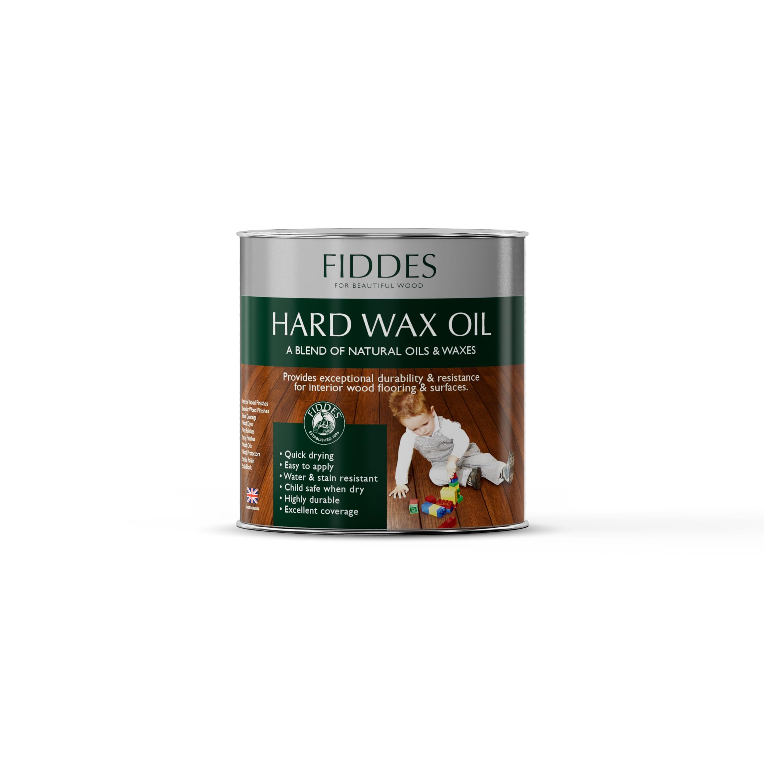 Fiddes Hard Wax Oil Satin Ultra Raw 1L from B&Q