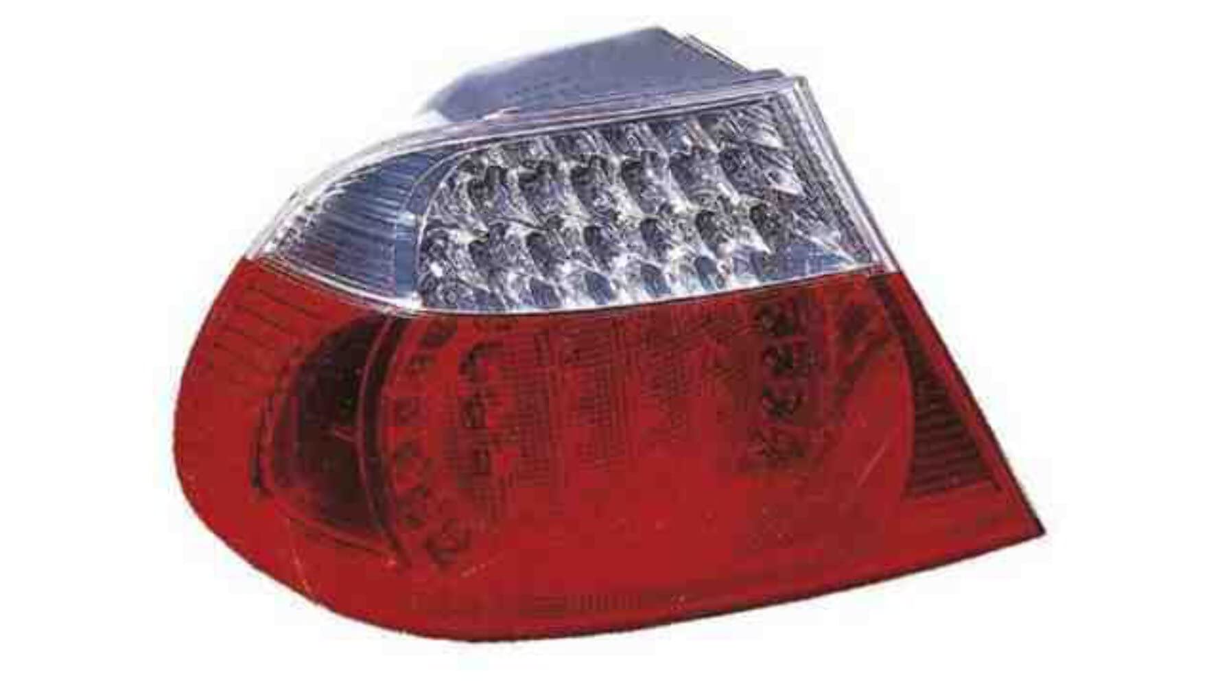 Izquierdo-PILOTO TRASERO-con portalámparas-Blanco-Rojo-Led-Exterior