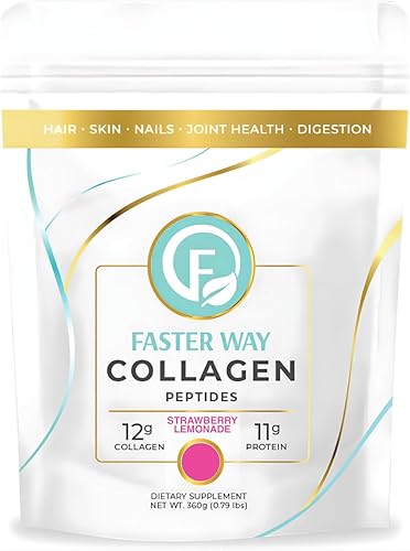 Miniatura 7 de Faster Way - Péptidos de colágeno - 0.44 oz de colágeno hidrolizado + 0.43 oz de proteína por porción - cabello, piel y uñas - Aminoácidos