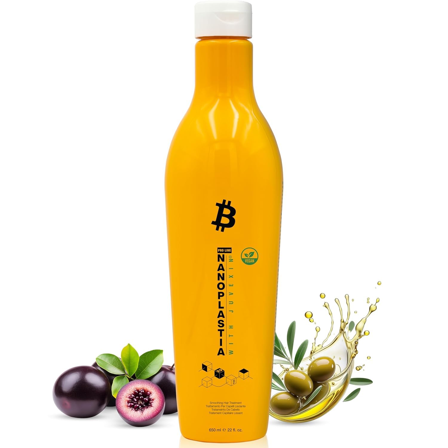 GK HAIR Vegan Nanoplastia Smoothing Hair Treatment – Keratin Brazilian Blowout Deep Conditioning Hair Mask – Anti Frizz Hair Products Hair Mask for