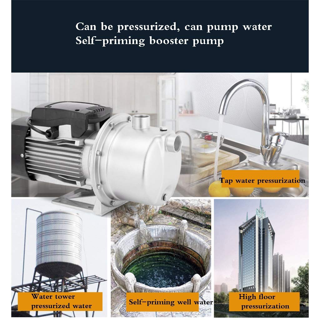 ARCH Booster Pompa Pompa Acqua Pressione Domestica del della Pompa Acqua Pompa Portatile da Travaso Pompa Autoadescante, for La Pressurizzazione di Prodotti Interni Rubinetto dell'Acqua E Water Tower