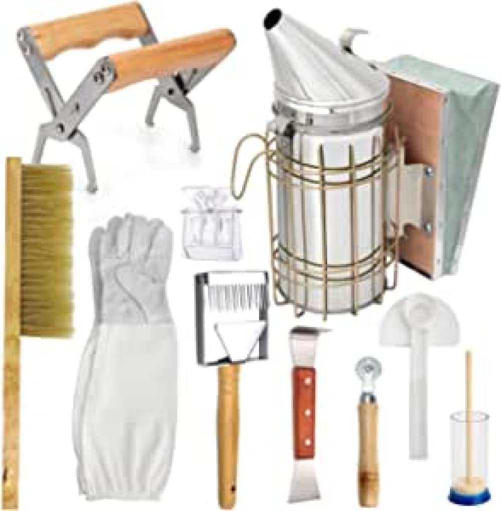 Fumoir ruche et accessoires de reines du kit 10 outils apiculteur