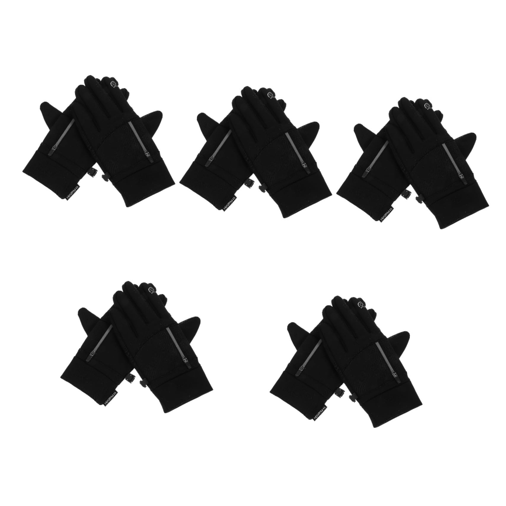 BESPORTBLE 4 Pares De Guantes Resistentes Al Viento Guantes De Trabajo De Pantalla Táctil De Esquí para Hombre De Ciclismo Manoplas Sin Dedos para