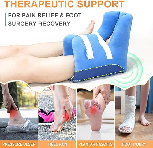 Miniatura 3 de Cojín protector de talón para úlceras por presión, protectores de talón de pie, bota de descarga para úlceras del pie diabético, almohada para