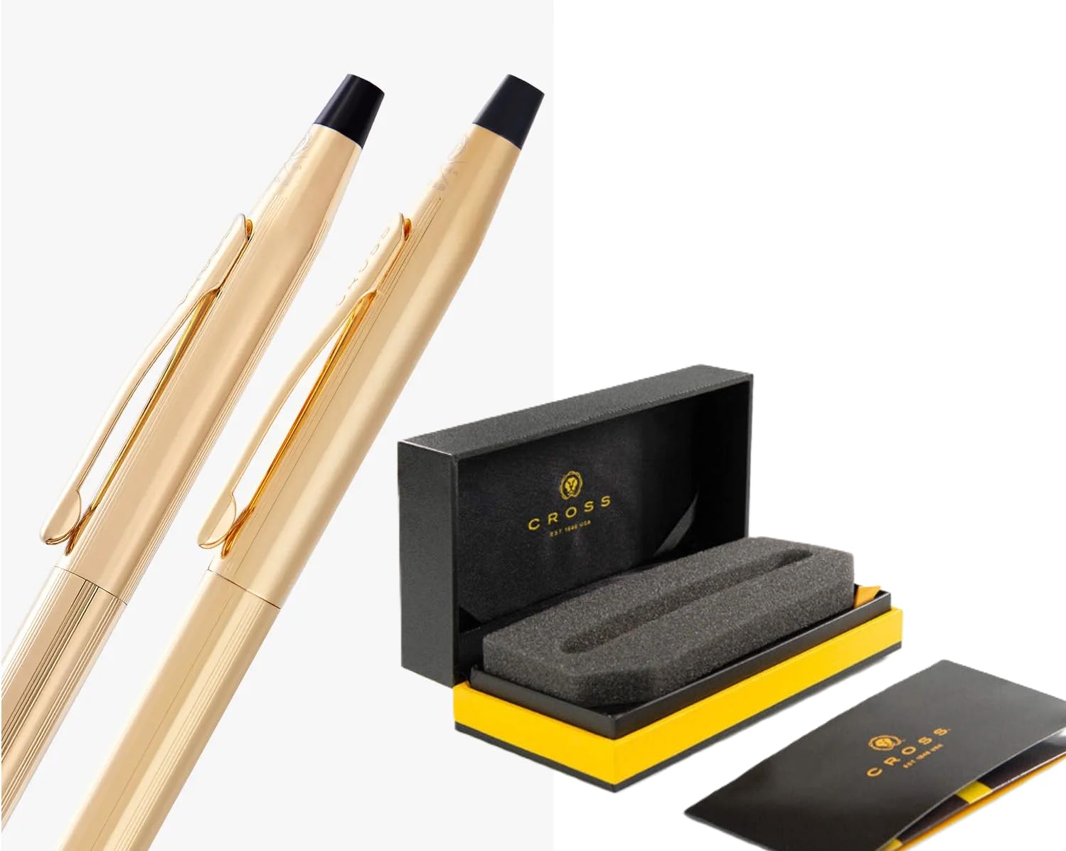 Amazon.co.jp: Cross Classic Century 23KTゴールドメッキボールペン&0