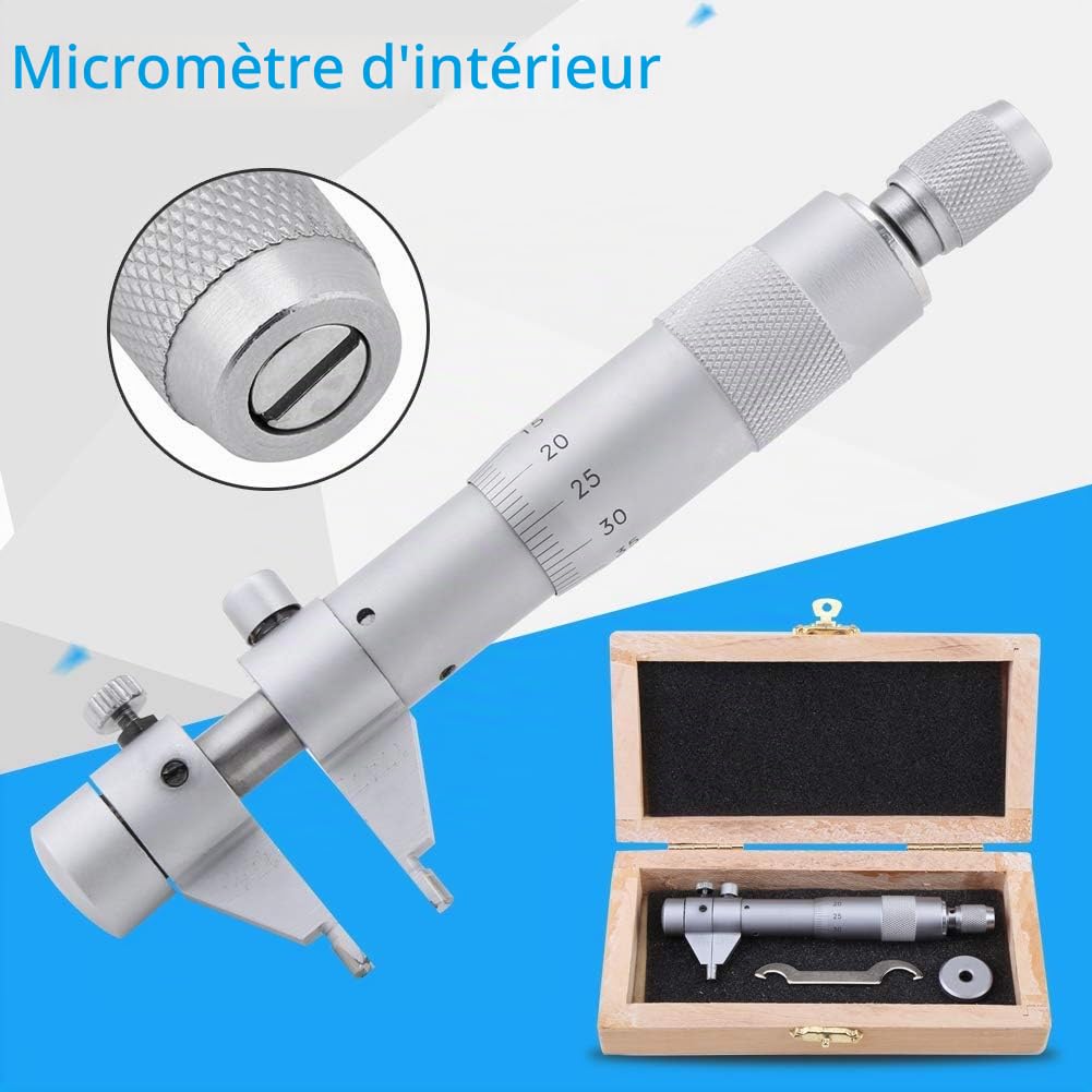 Micromètre intérieur-intérieur micromètre Trou alésage diamètre Interne jauge de jauge 5-30mm Gamme 0.01mm précision Intérieur du Micromètre
