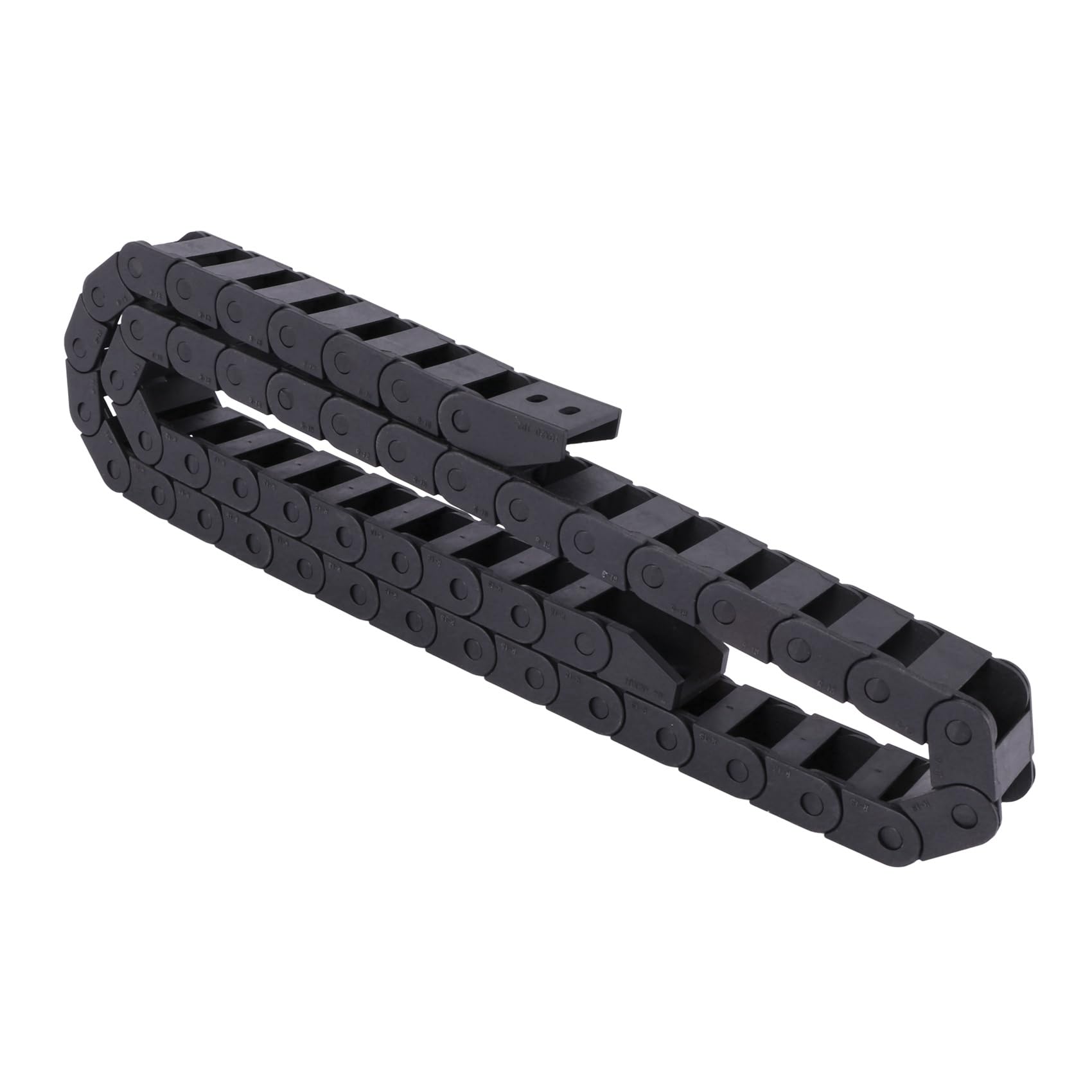 6 Piezas 10 x 20mm 1M Abierto en Ambos Lados Cadena de Arrastre Cable de Remolque de Plastico
