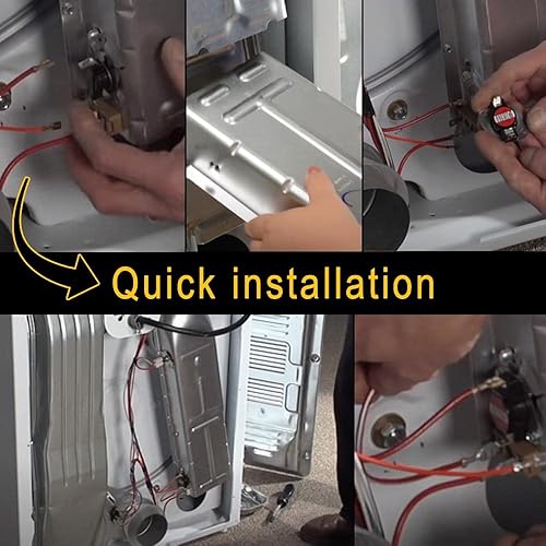 Miniatura 7 de 279838 Elemento de calefacción para secadora, fusible térmico 3392519, termostato de secadora 279816 397767 de Seentech, compatible con secadora