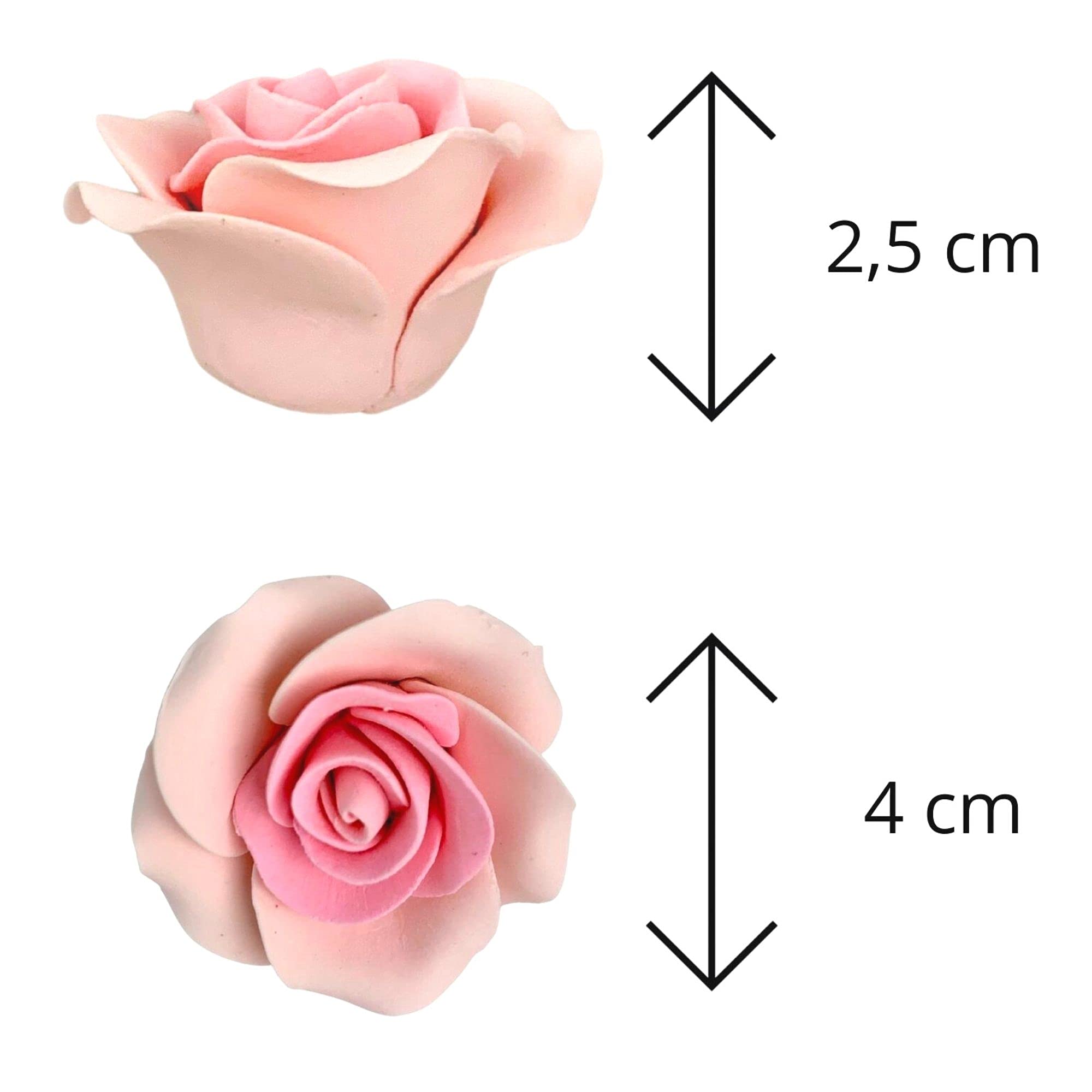 Fleurs Comestibles Orchidées Roses Dekora - Pack 10 Pour Gâteaux