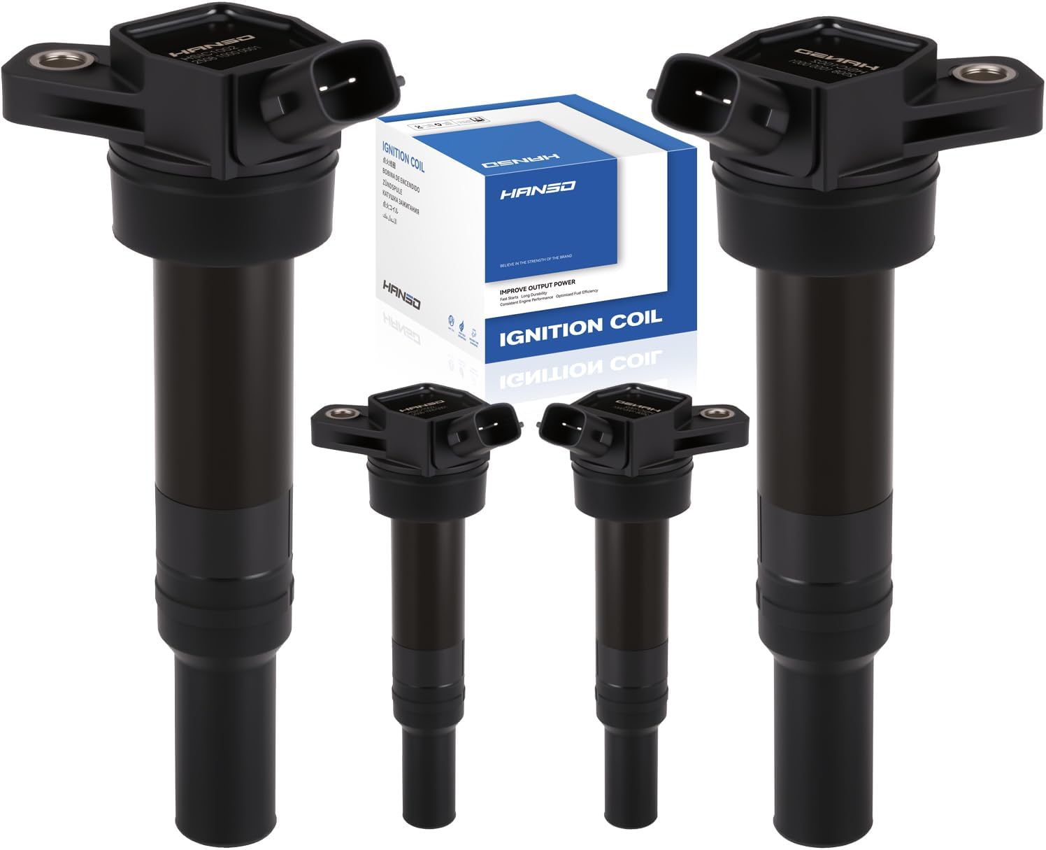 UF651 273002E000 GN10633 Set of 4 Ignition Coils for Hyundai ELANTRA,TUCSON KIA FORTE,SOUL (1.8L 2.0L L4)