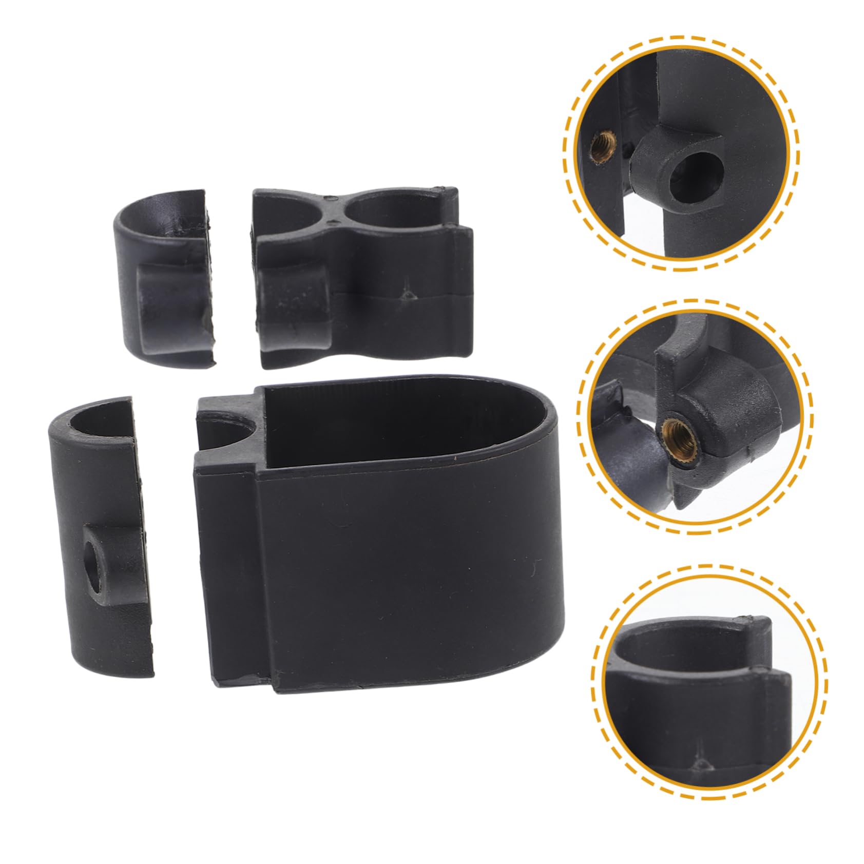 FRCOLOR 3 Set Di Supporti Per Bastoni in Lega Di Plastica Per Accessori Per Deambulatori Pieghevoli